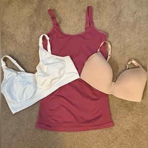 Maternity Lot bras and tank top